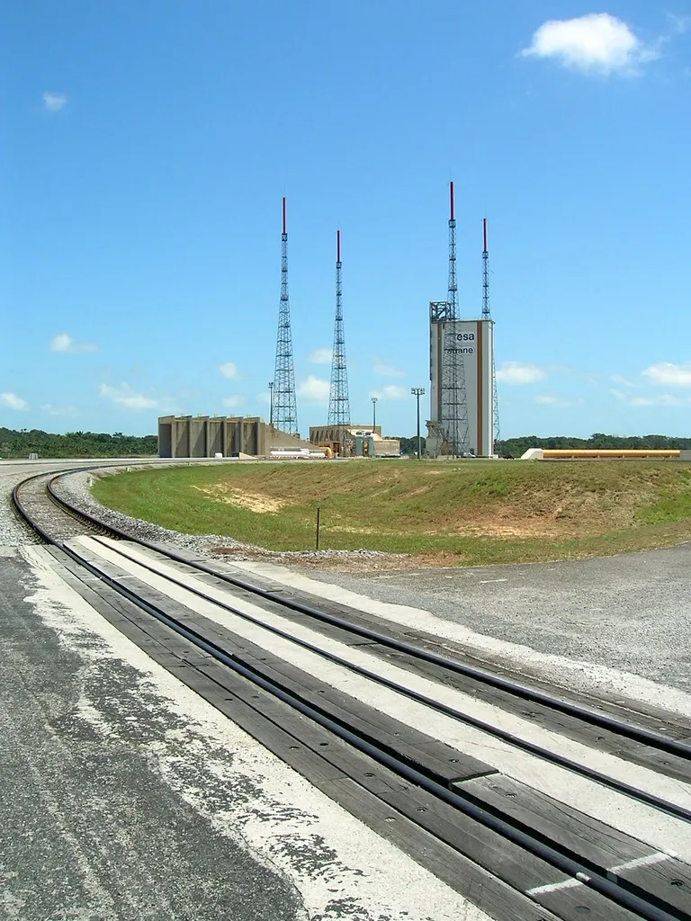 Vista del Centro Espacial Guayanés en Kourou