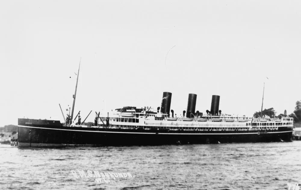 El vapor de pasajeros SS Narkunda en la década de 1920